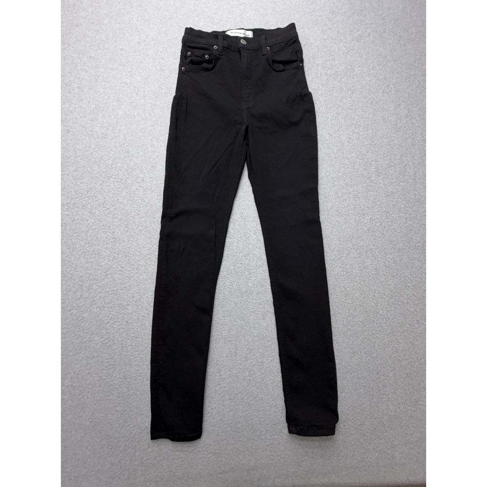 Reformation High & Skinny Jegging Jeans Womens 25 Black High Rise Stretch